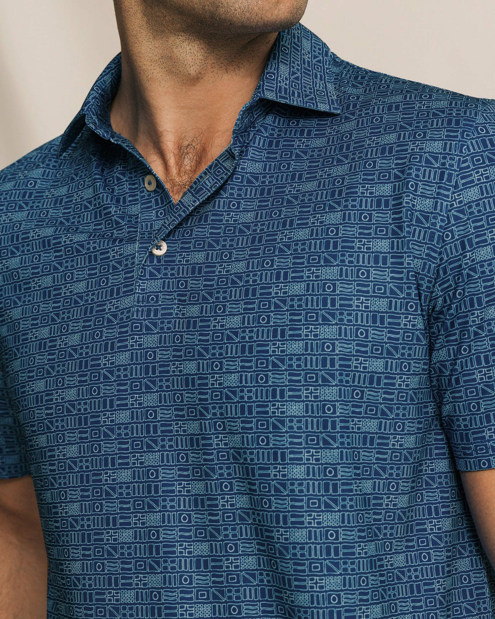 Driver ST Nautical Flag Printed Polo Southern Tide Value Deal