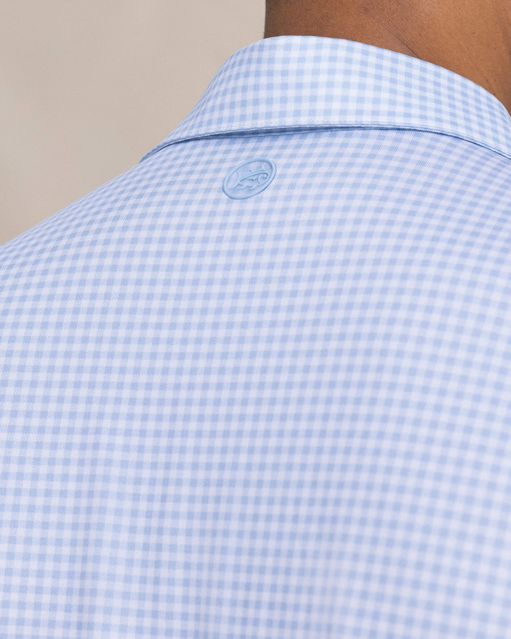 Driver Island View Gingham Printed Polo Southern Tide Discount
