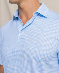 Driver Coral Key Plaid Printed Polo Southern Tide Special Offer
