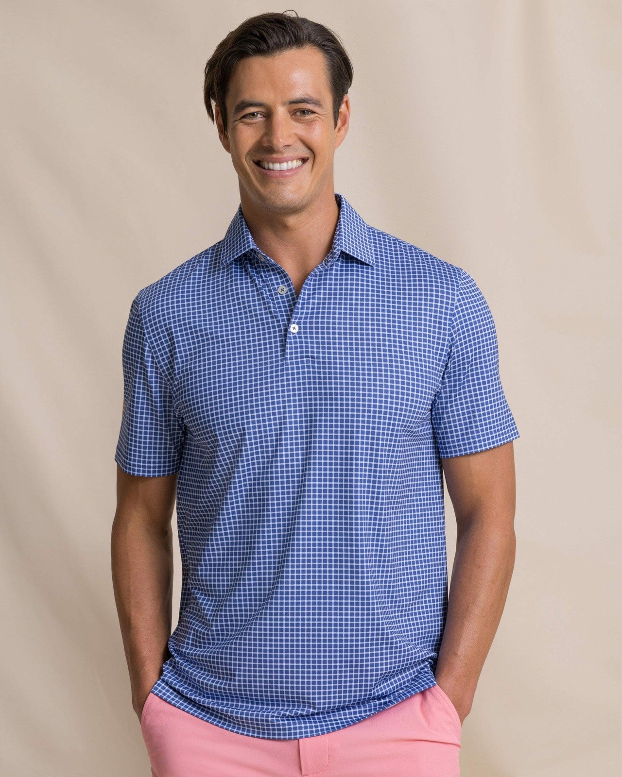 Driver Dunes Edge Plaid Polo Southern Tide Savings
