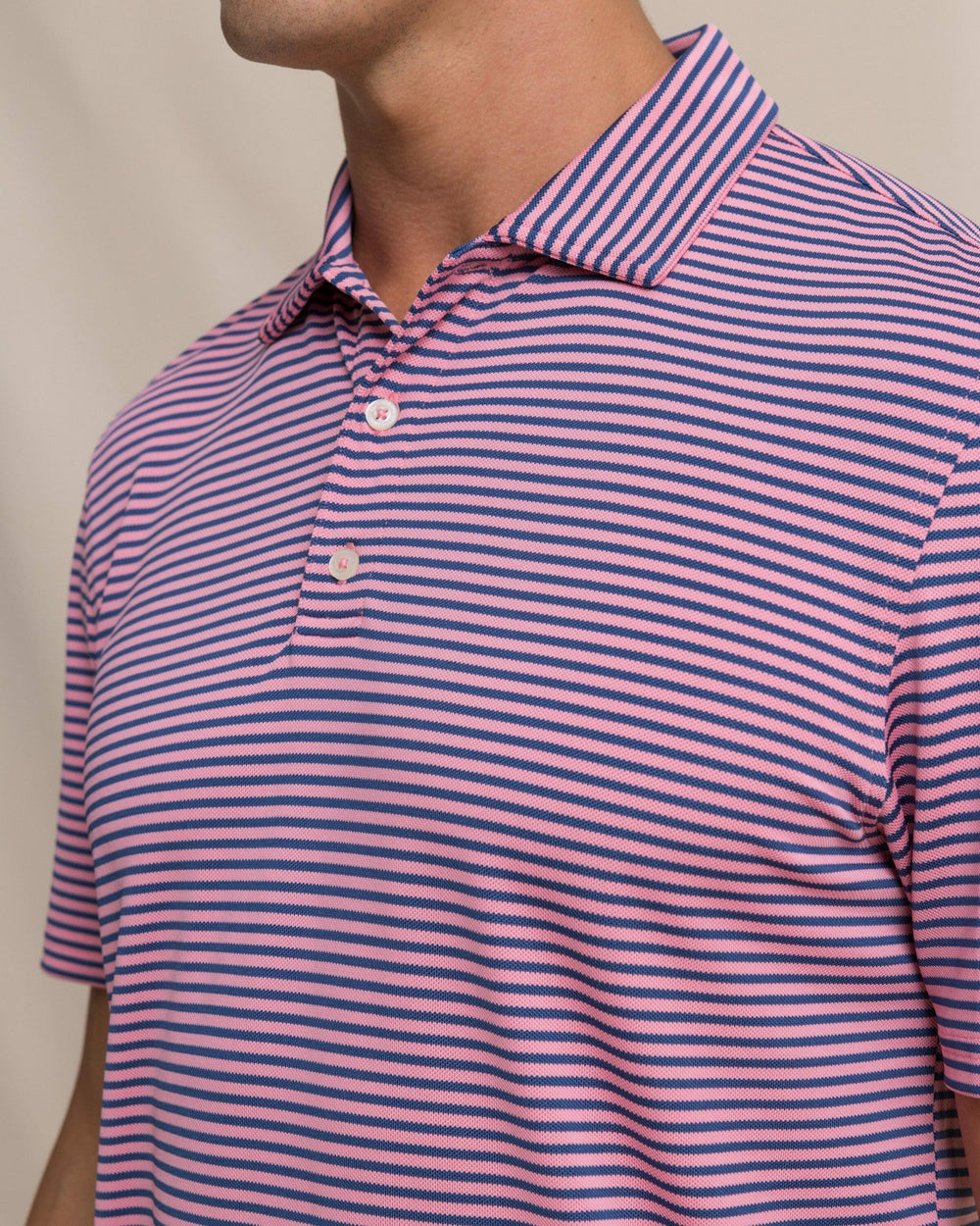Oceanfront Stripe Pique Performance Polo Southern Tide Exclusive Deal