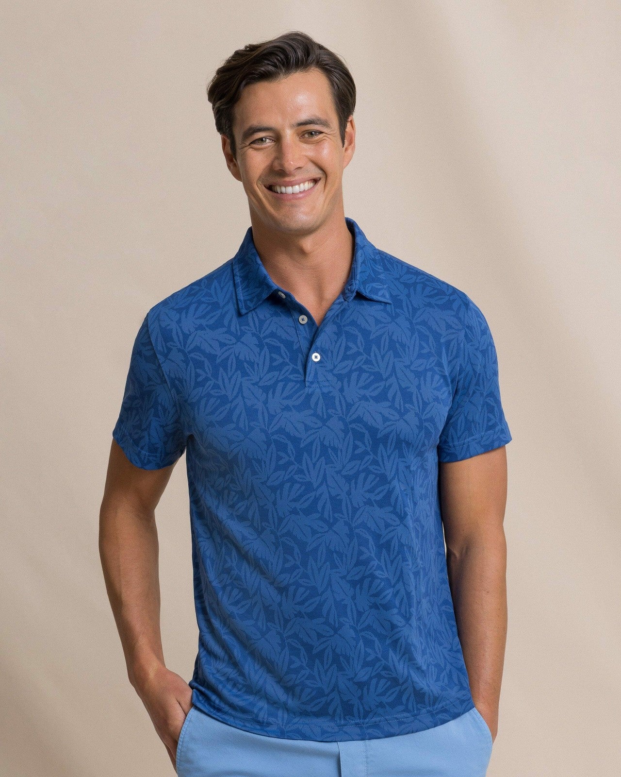 Island Fronds Jacquard Polo Southern Tide Sale