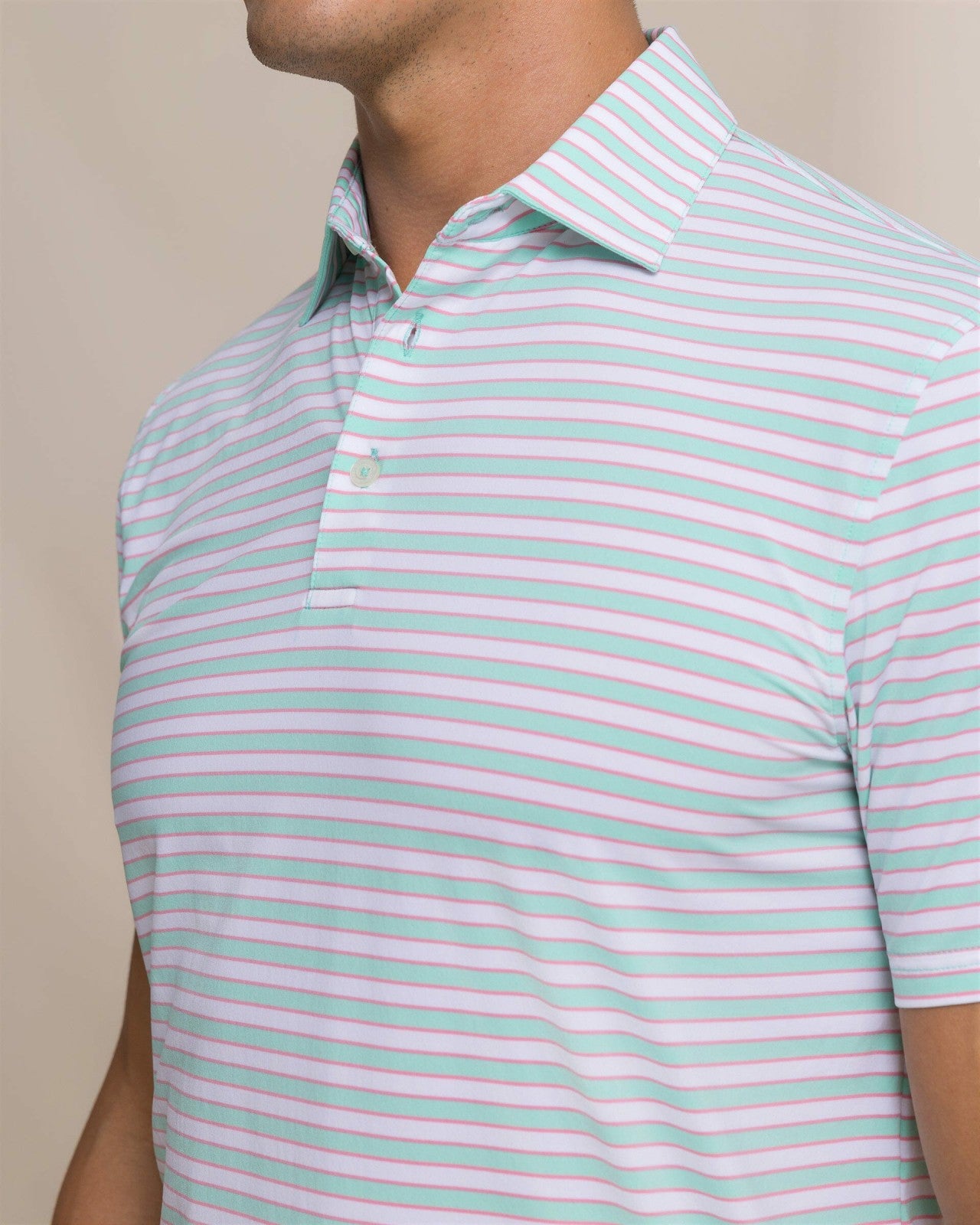 Water Way Stripe Performance Polo Southern Tide Discounted