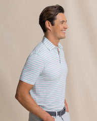 Water Way Stripe Performance Polo Southern Tide Discounted