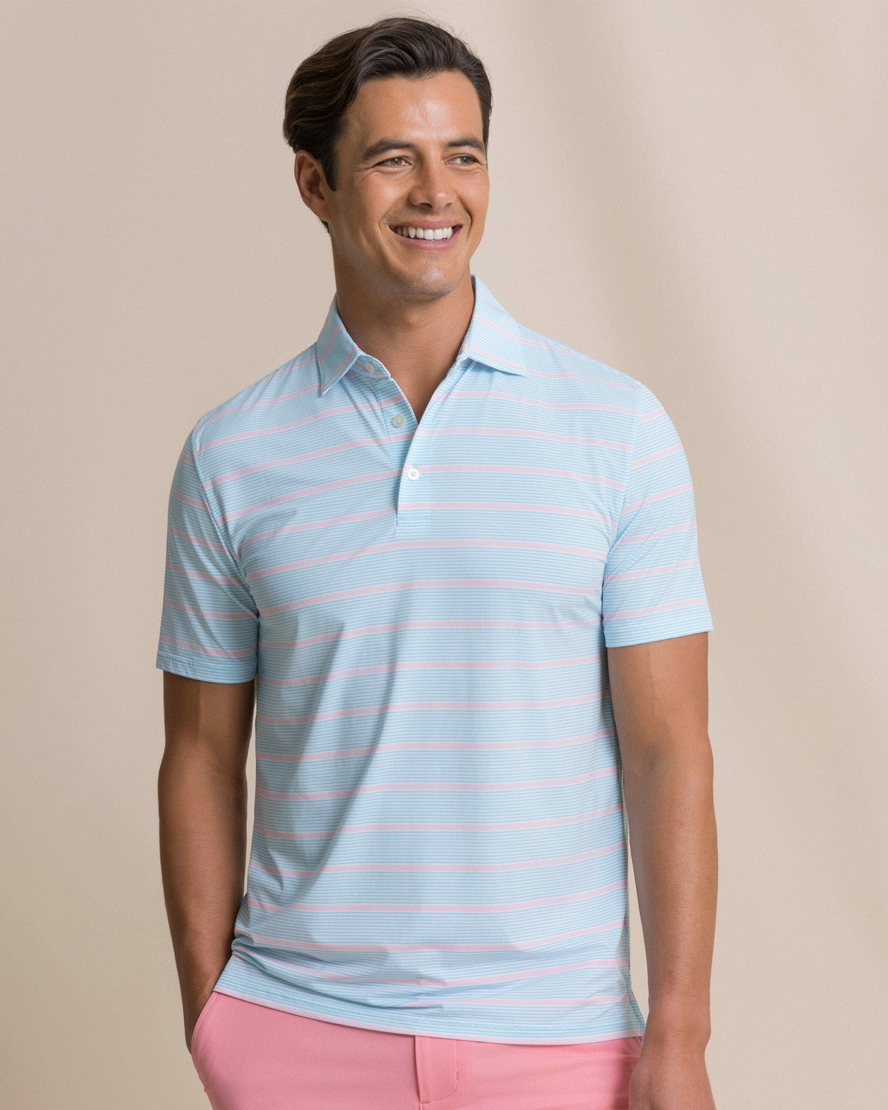 Core Sound Stripe Performance Polo Southern Tide Outlets