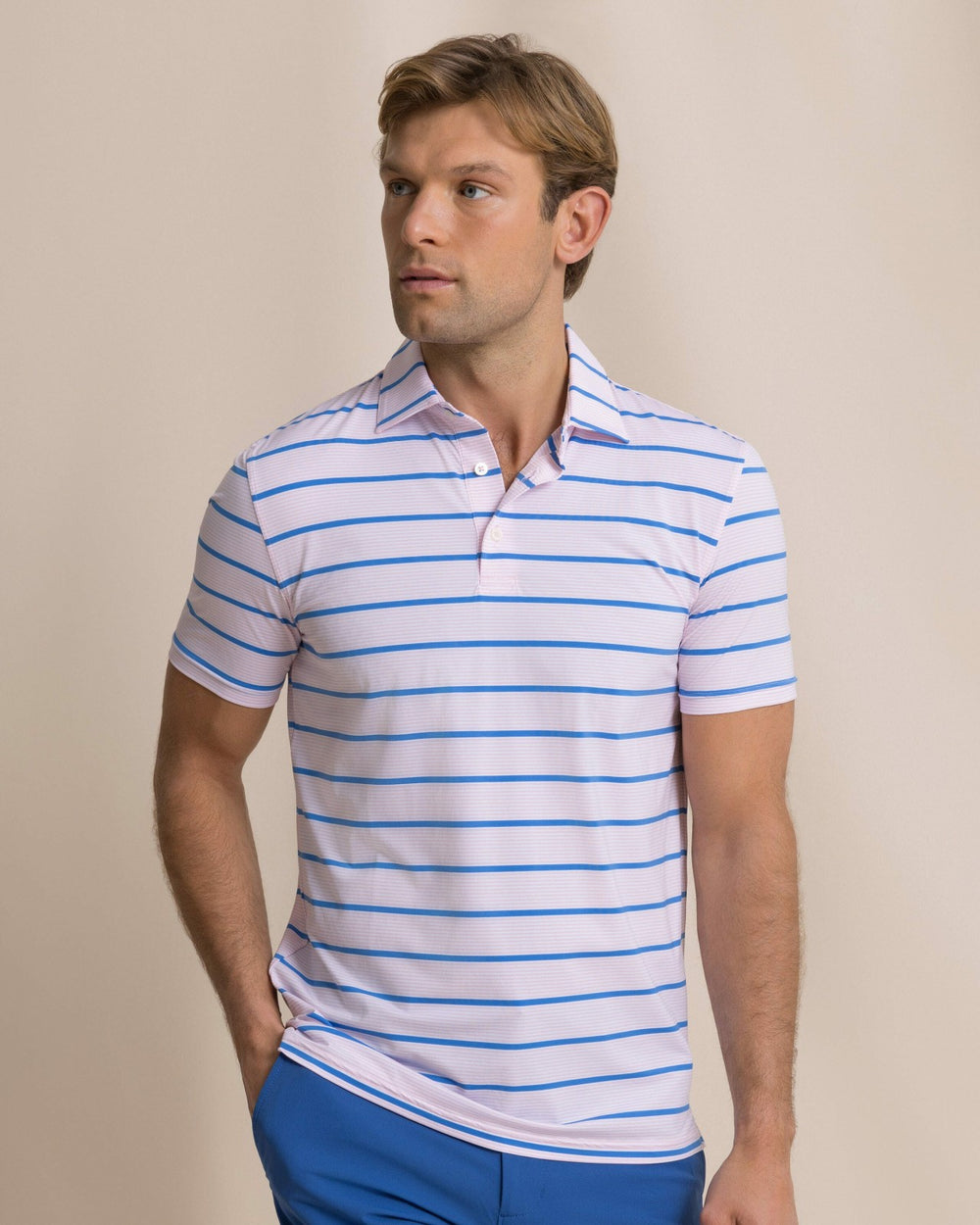 Core Sound Stripe Performance Polo Southern Tide Outlets