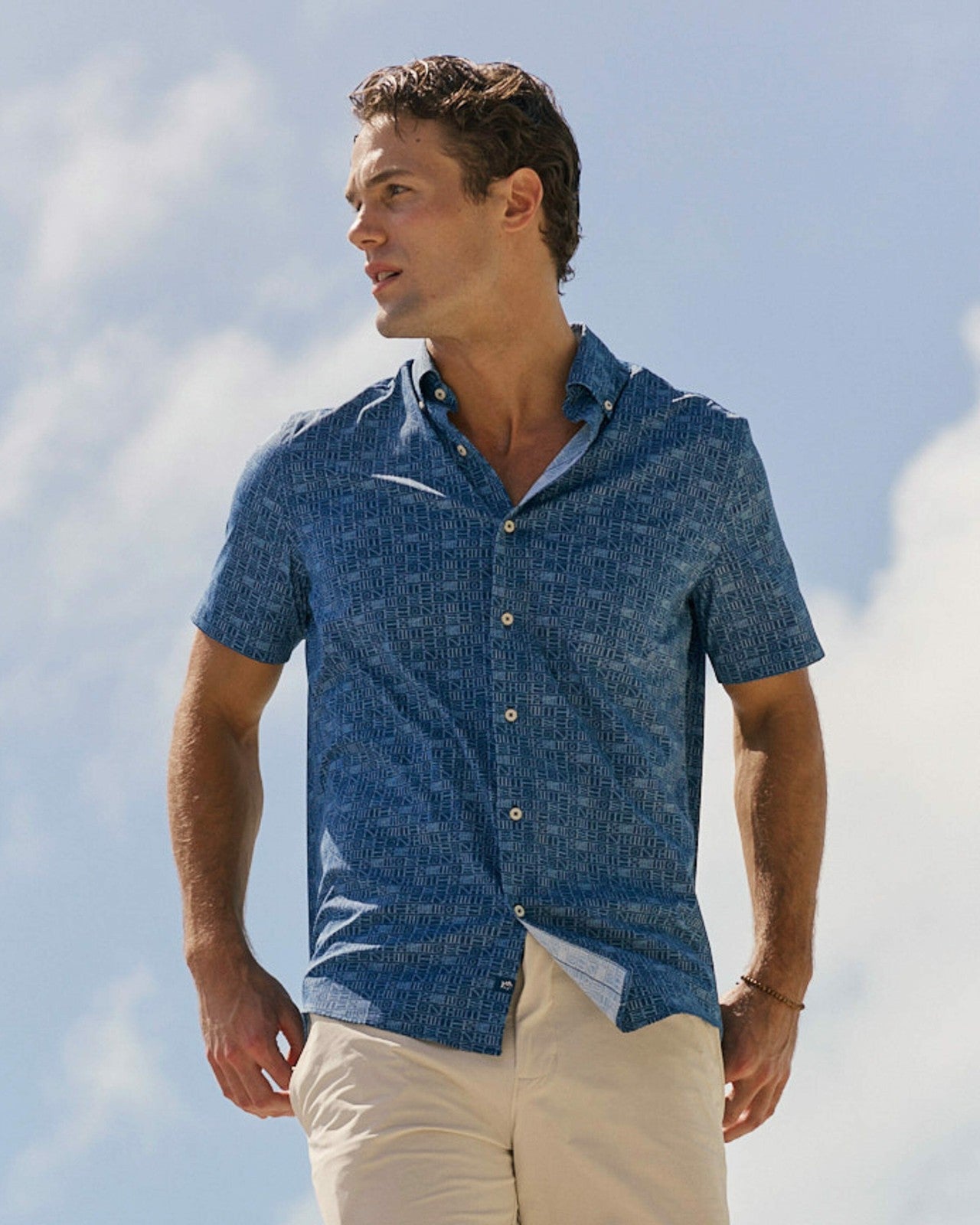 ST Nautical Flags Short Sleeve Sport Shirt Southern Tide Limited Offer