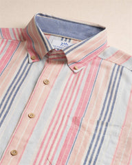 Sea Voyage Stripe Linen Rayon Short Sleeve Shirt Southern Tide Exclusive Deal