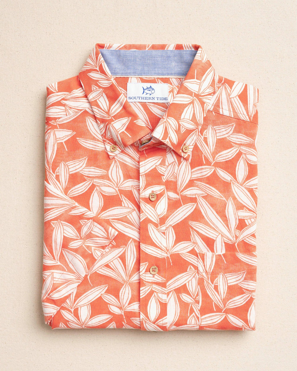 Kokomo Row Linen Rayon Short Sleeve Sport Shirt Southern Tide On Sale