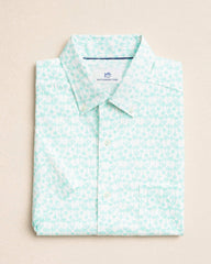Talk To The Palm Short Sleeve Sport Shirt Southern Tide Hot Deal
