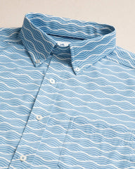 Ocean Echo Short Sleeve Sport Shirt Southern Tide Discounted