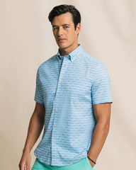 Ocean Echo Short Sleeve Sport Shirt Southern Tide Discounted