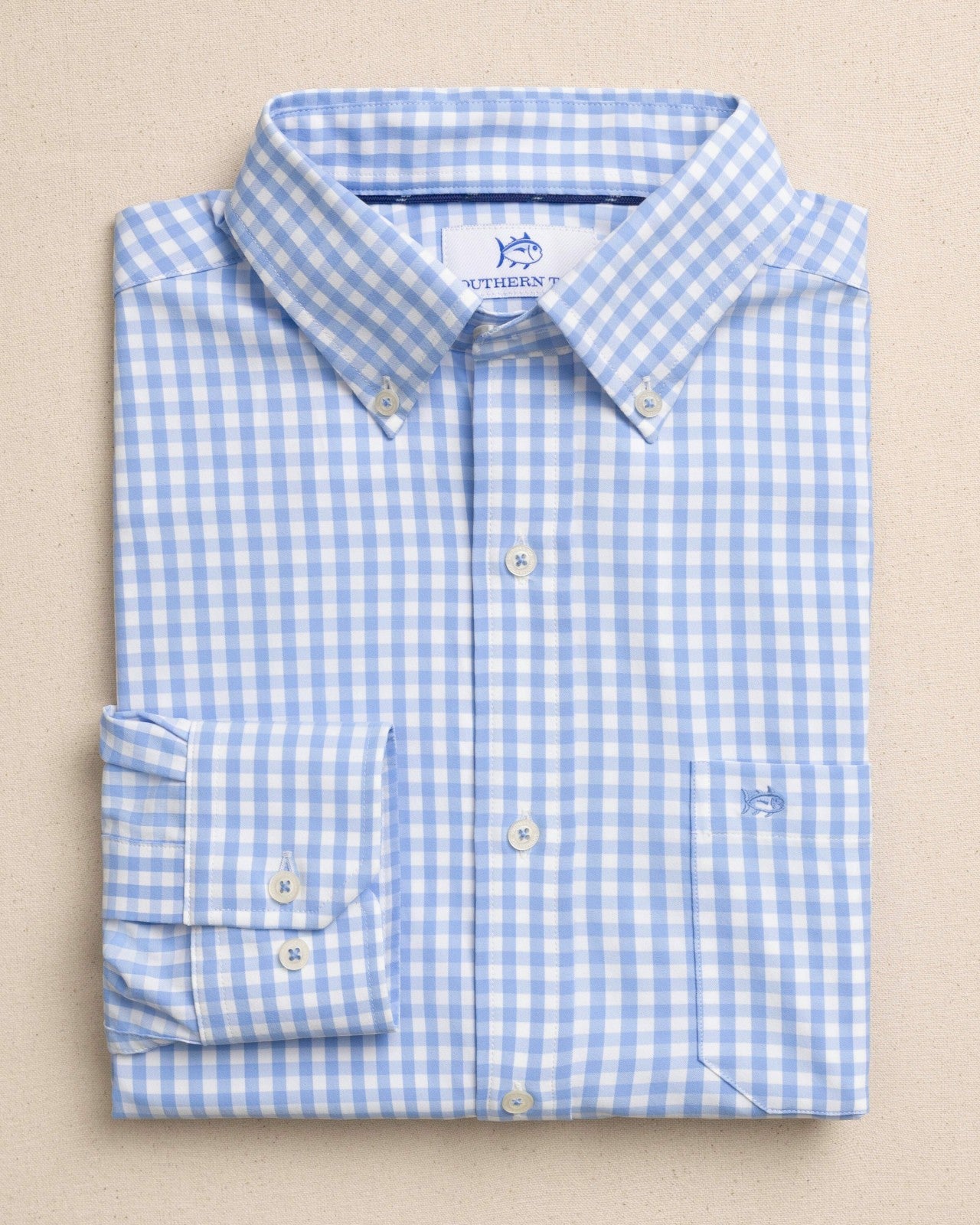 Nassau Gingham Coastal Breeze® Sport Shirt Southern Tide Discounted