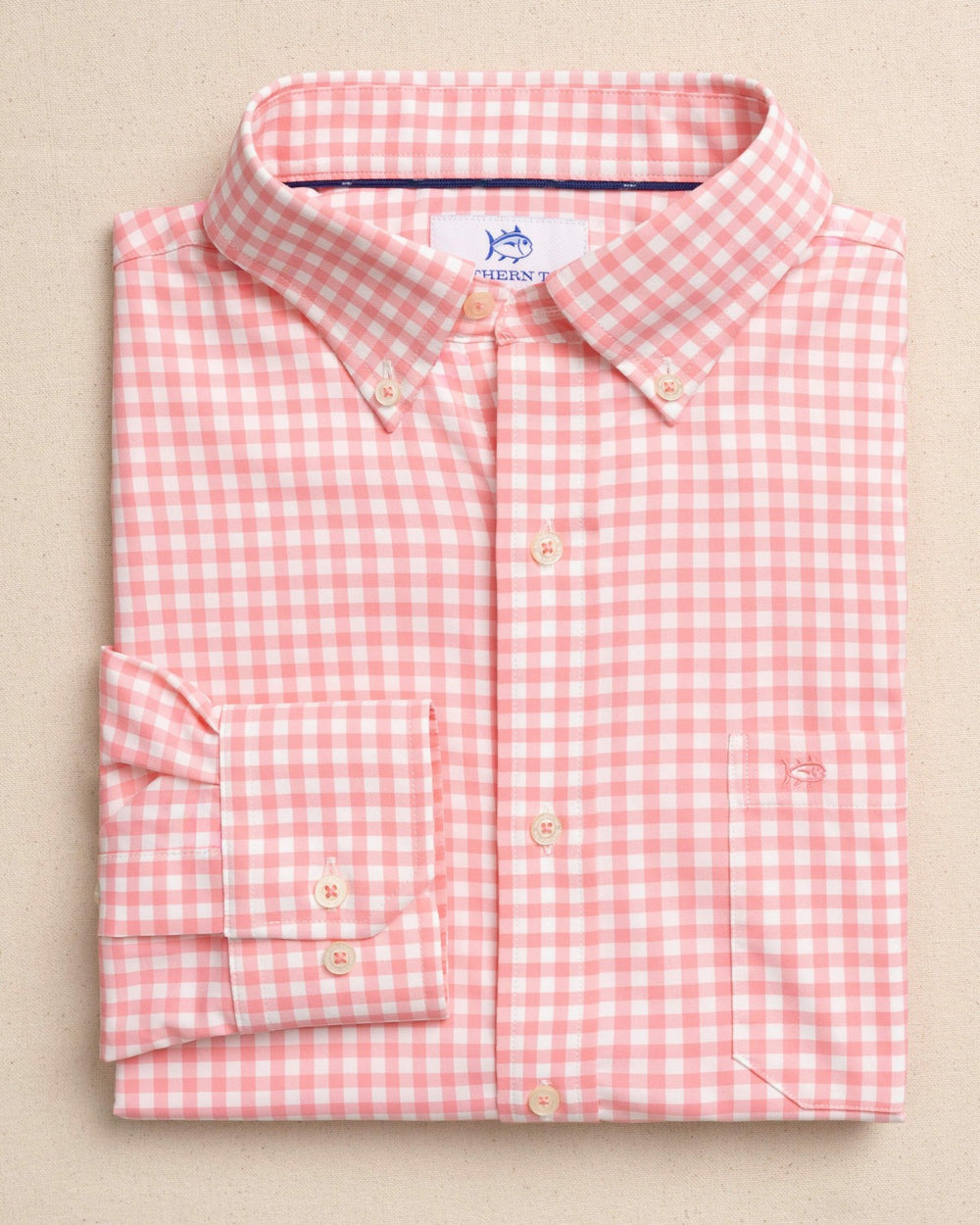 Nassau Gingham Coastal Breeze® Sport Shirt Southern Tide Discounted