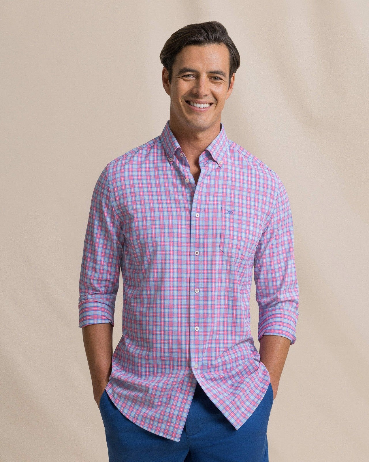 Tortuga Plaid Coastal Breeze® Sport Shirt Southern Tide Exclusive Deal