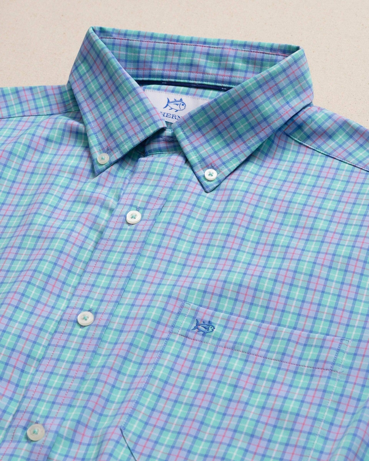 Tortuga Plaid Coastal Breeze® Sport Shirt Southern Tide Exclusive Deal