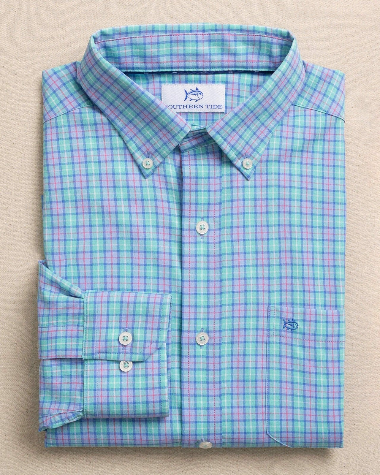 Tortuga Plaid Coastal Breeze® Sport Shirt Southern Tide Exclusive Deal