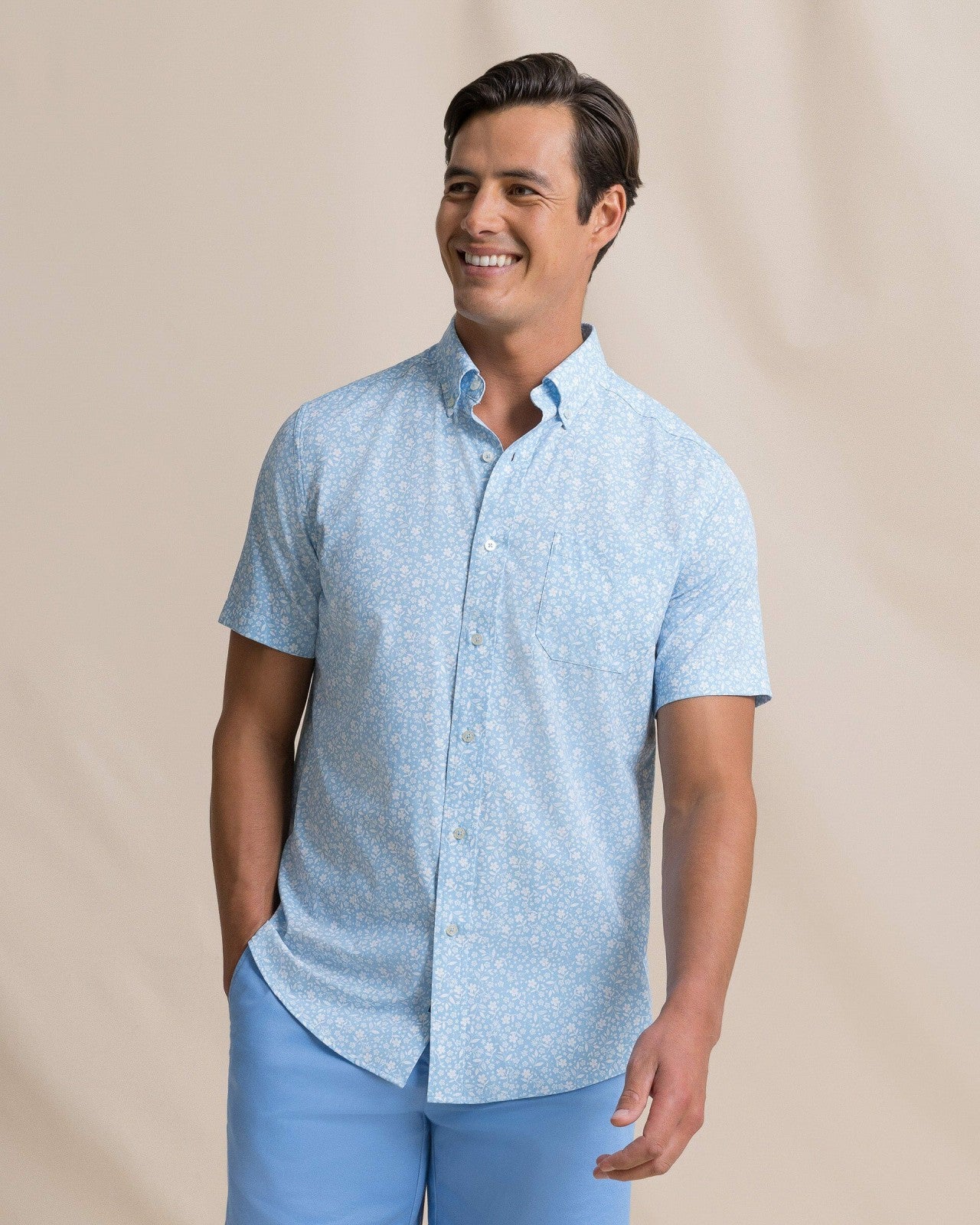 Garden Blooms Short Sleeve Sport Shirt Southern Tide Sale