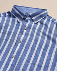 Seamark Stripe Short Sleeve Sport Shirt Southern Tide On Sale