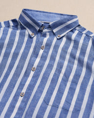 Seamark Stripe Short Sleeve Sport Shirt Southern Tide On Sale