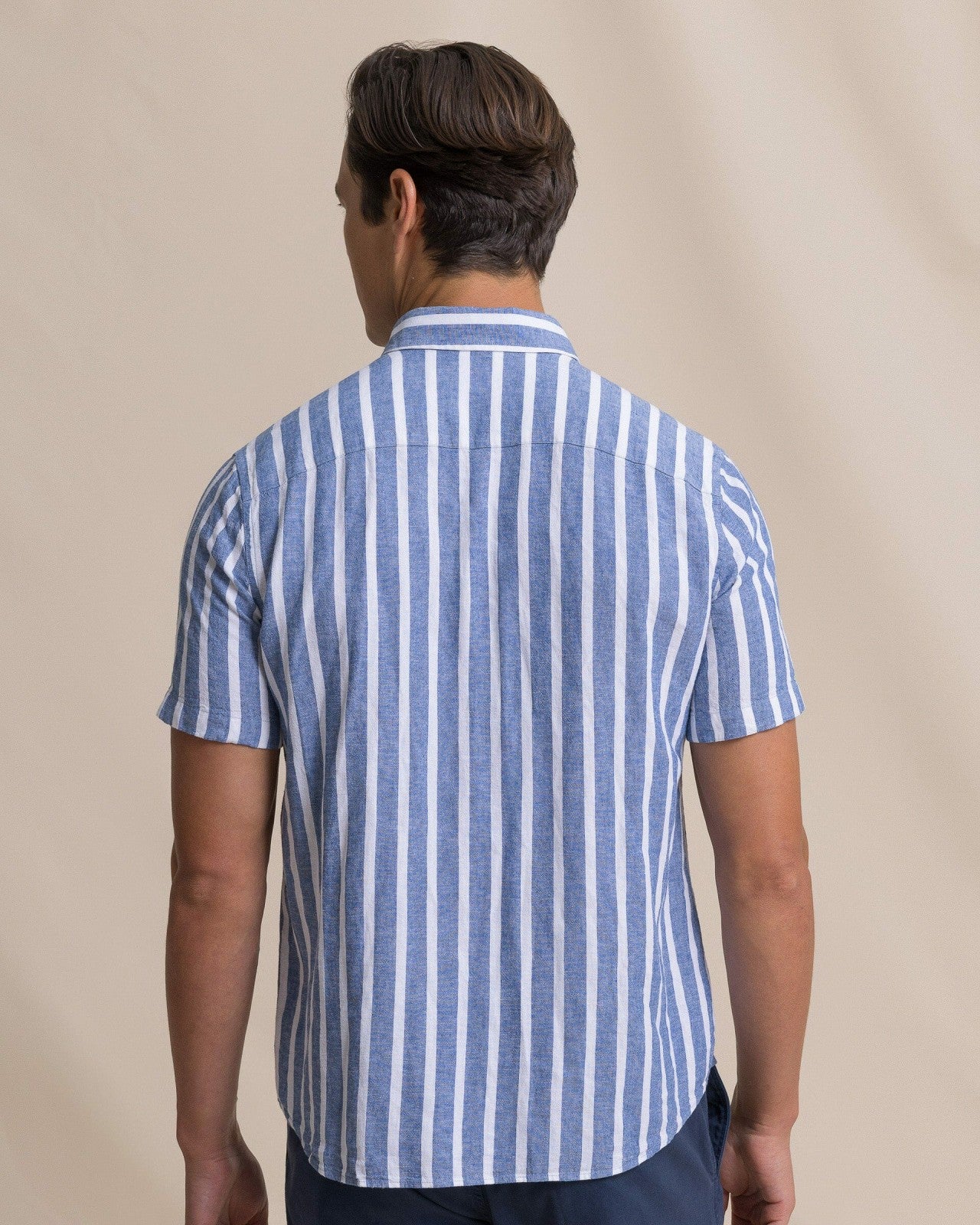 Seamark Stripe Short Sleeve Sport Shirt Southern Tide On Sale