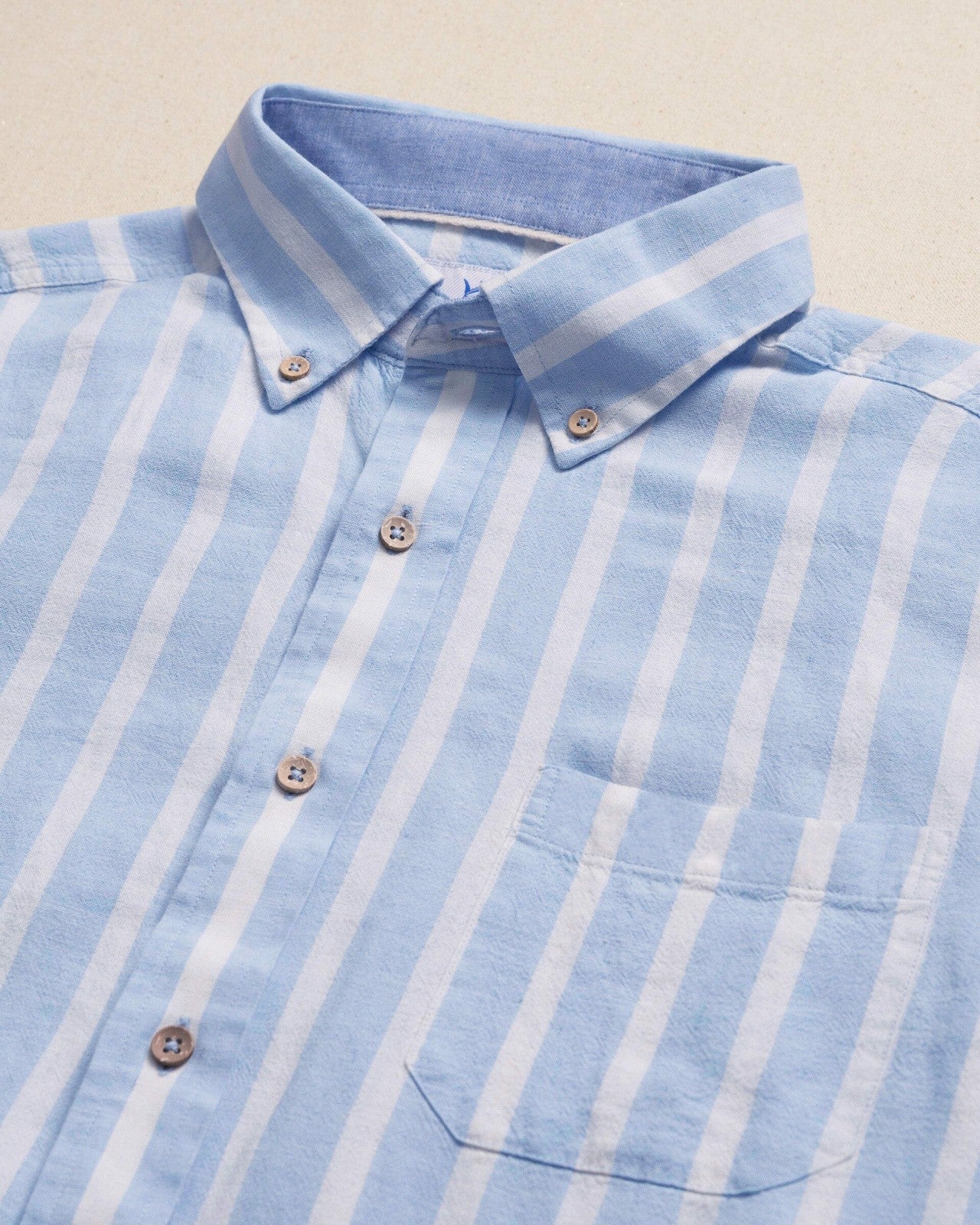Seamark Stripe Short Sleeve Sport Shirt Southern Tide On Sale