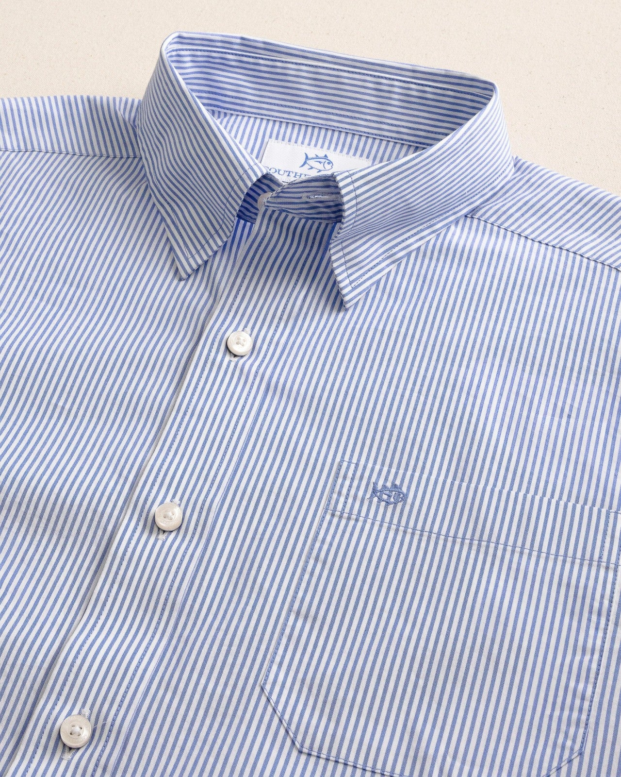 Charleston Granby Stripe Embroidered Sport Shirt Southern Tide Hot Deal