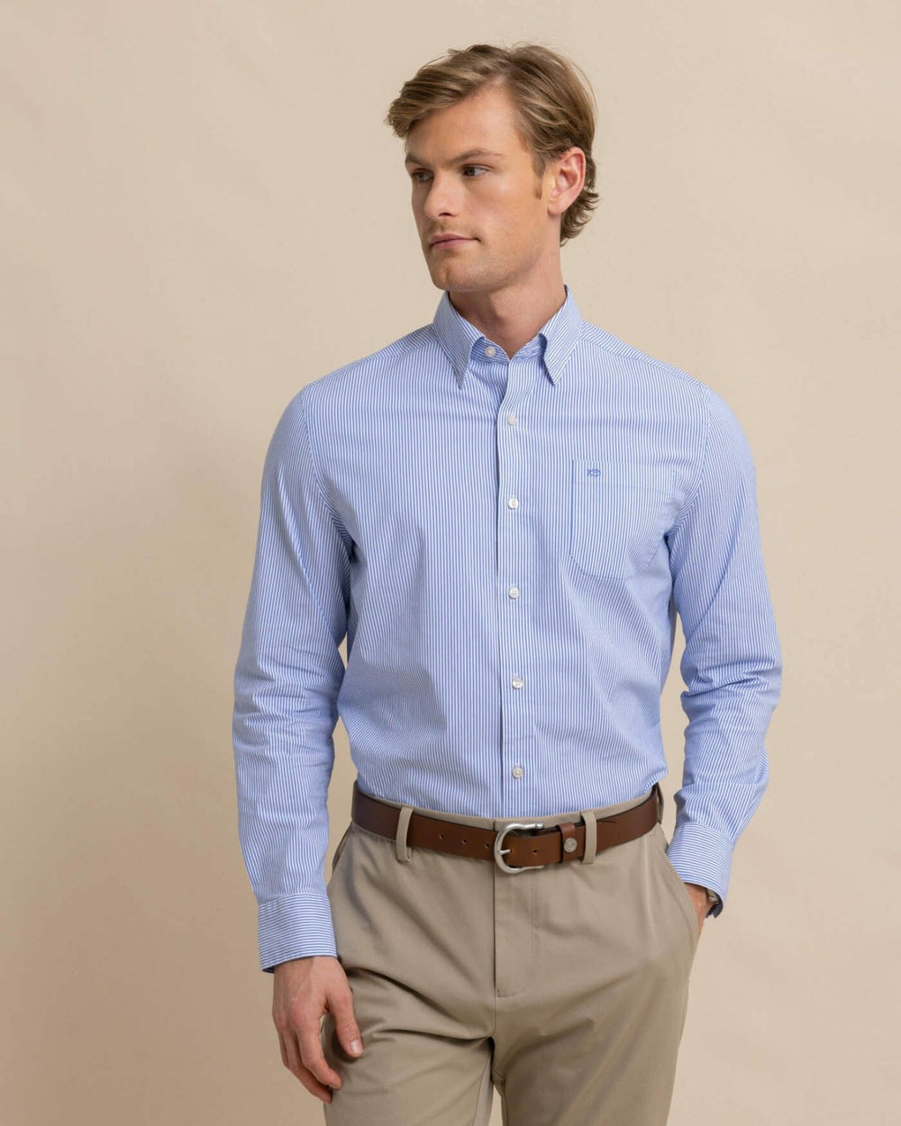 Charleston Granby Stripe Embroidered Sport Shirt Southern Tide Hot Deal