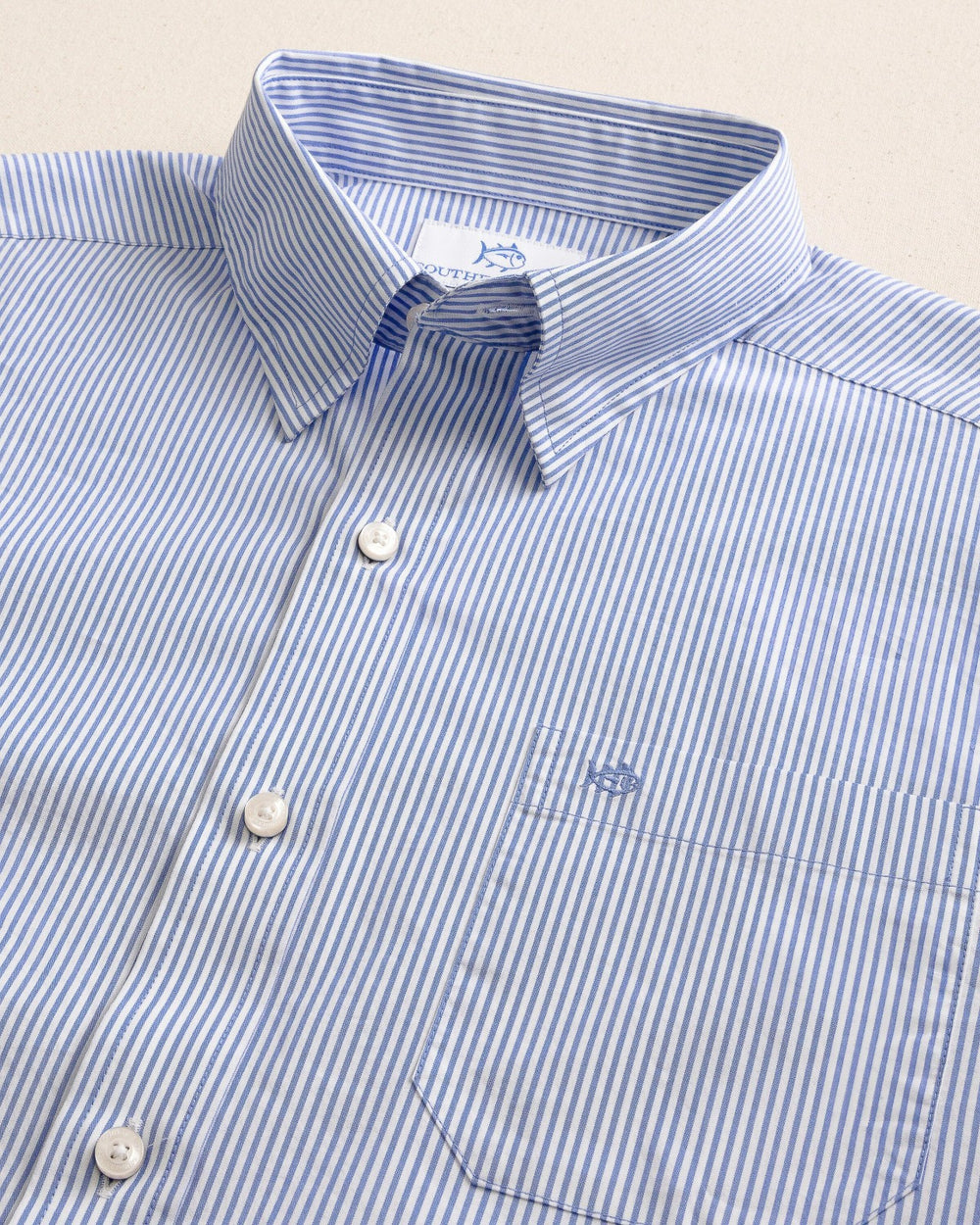 Charleston Granby Stripe Embroidered Sport Shirt Southern Tide Hot Deal