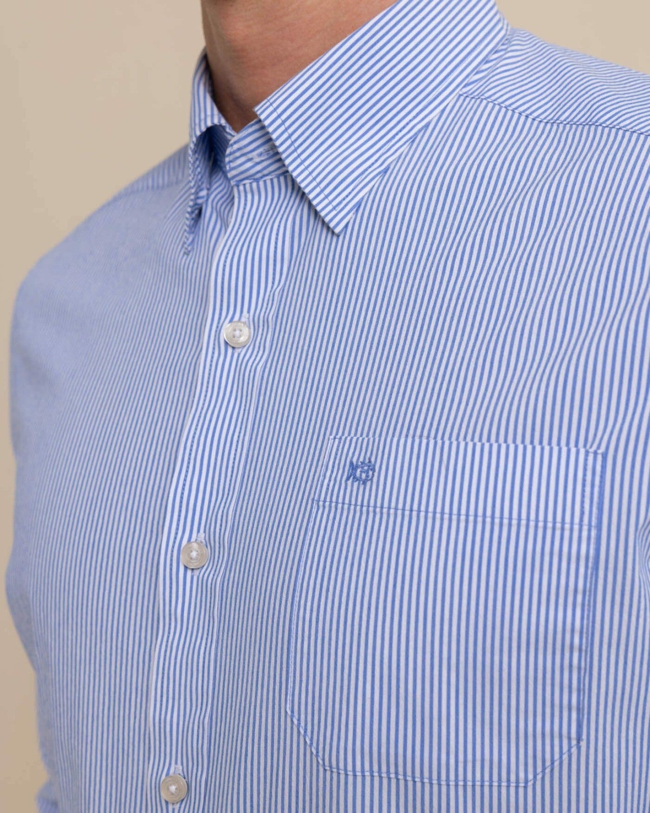 Charleston Granby Stripe Embroidered Sport Shirt Southern Tide Hot Deal