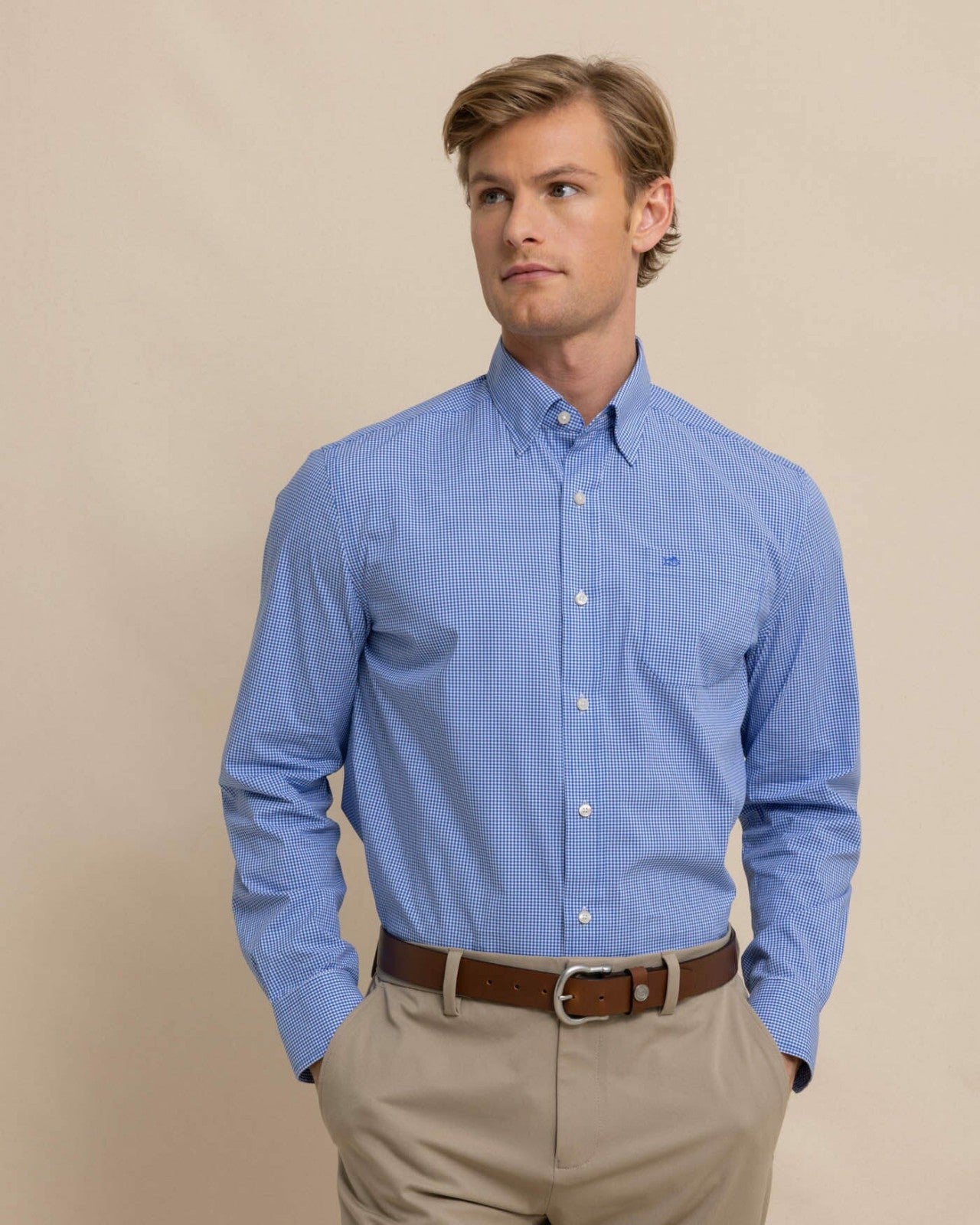 Charleston Parkwood Micro-Gingham Sport Shirt Southern Tide Outlets