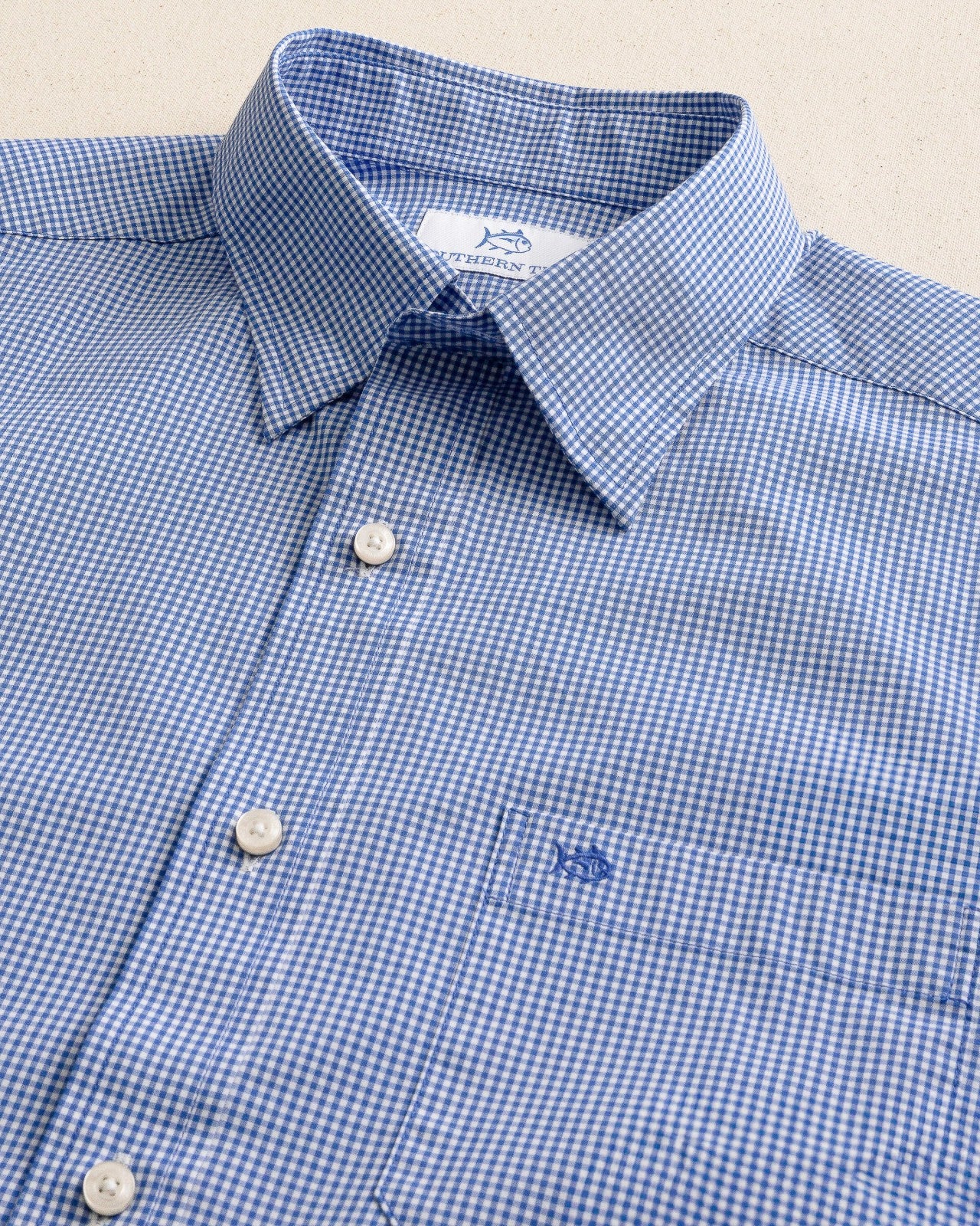 Charleston Parkwood Micro-Gingham Sport Shirt Southern Tide Outlets