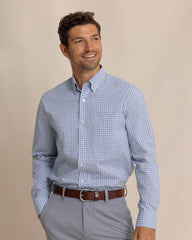 Charleston Summerton Plaid Sport Shirt - Blue Southern Tide Bargain