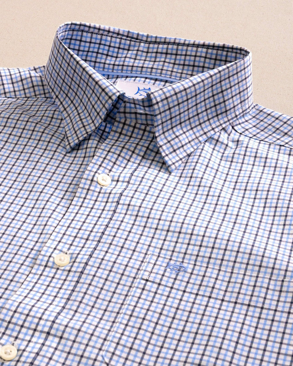 Charleston Summerton Plaid Sport Shirt - Blue Southern Tide Bargain