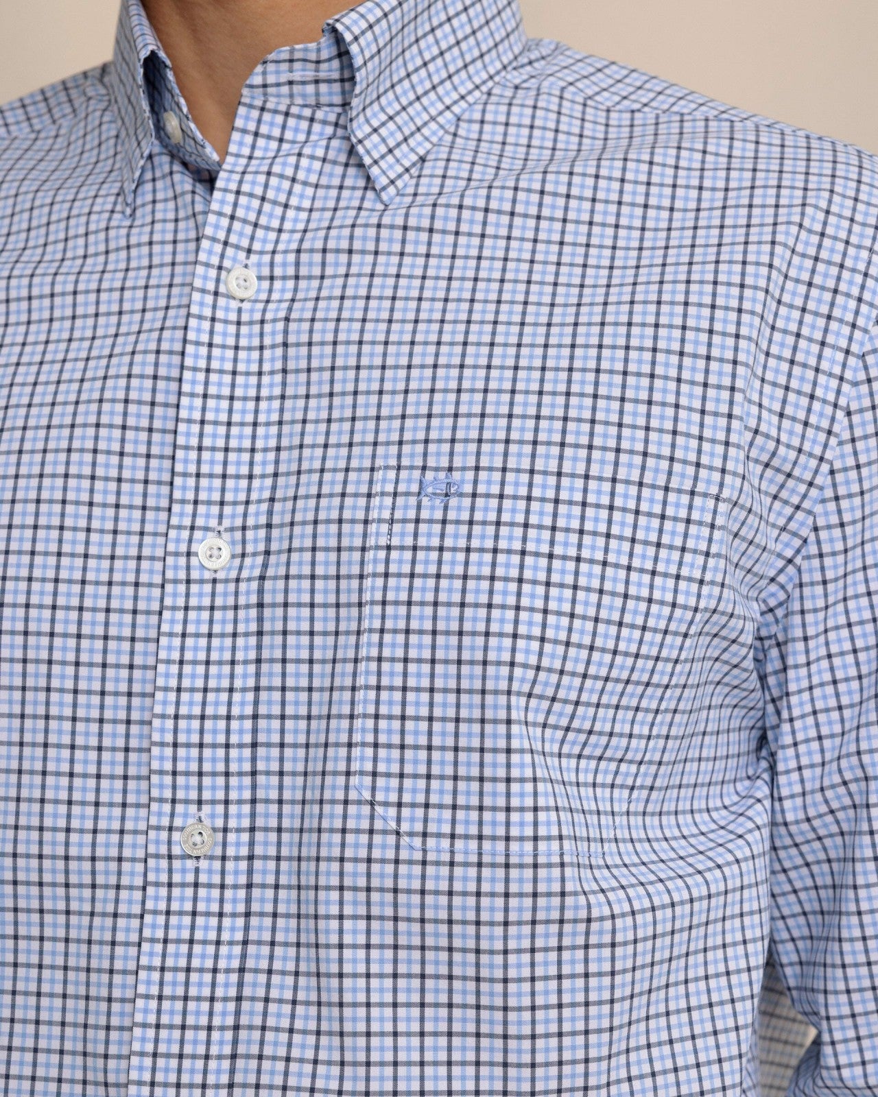 Charleston Summerton Plaid Sport Shirt - Blue Southern Tide Bargain