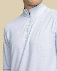 Cruiser Micro-Stripe Heather Quarter Zip Southern Tide Sale