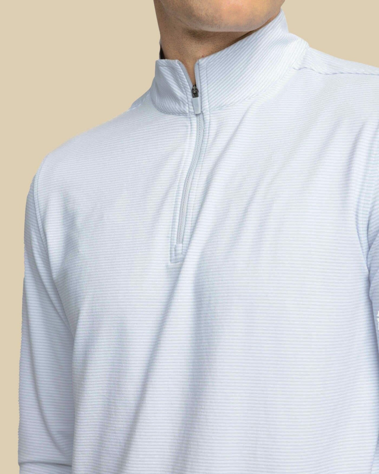 Cruiser Micro-Stripe Heather Quarter Zip Southern Tide Sale