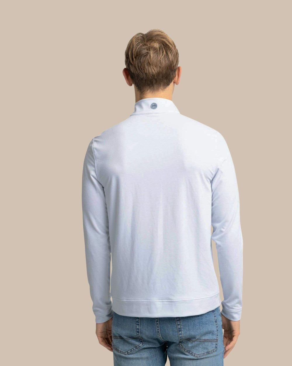 Cruiser Micro-Stripe Heather Quarter Zip Southern Tide Sale