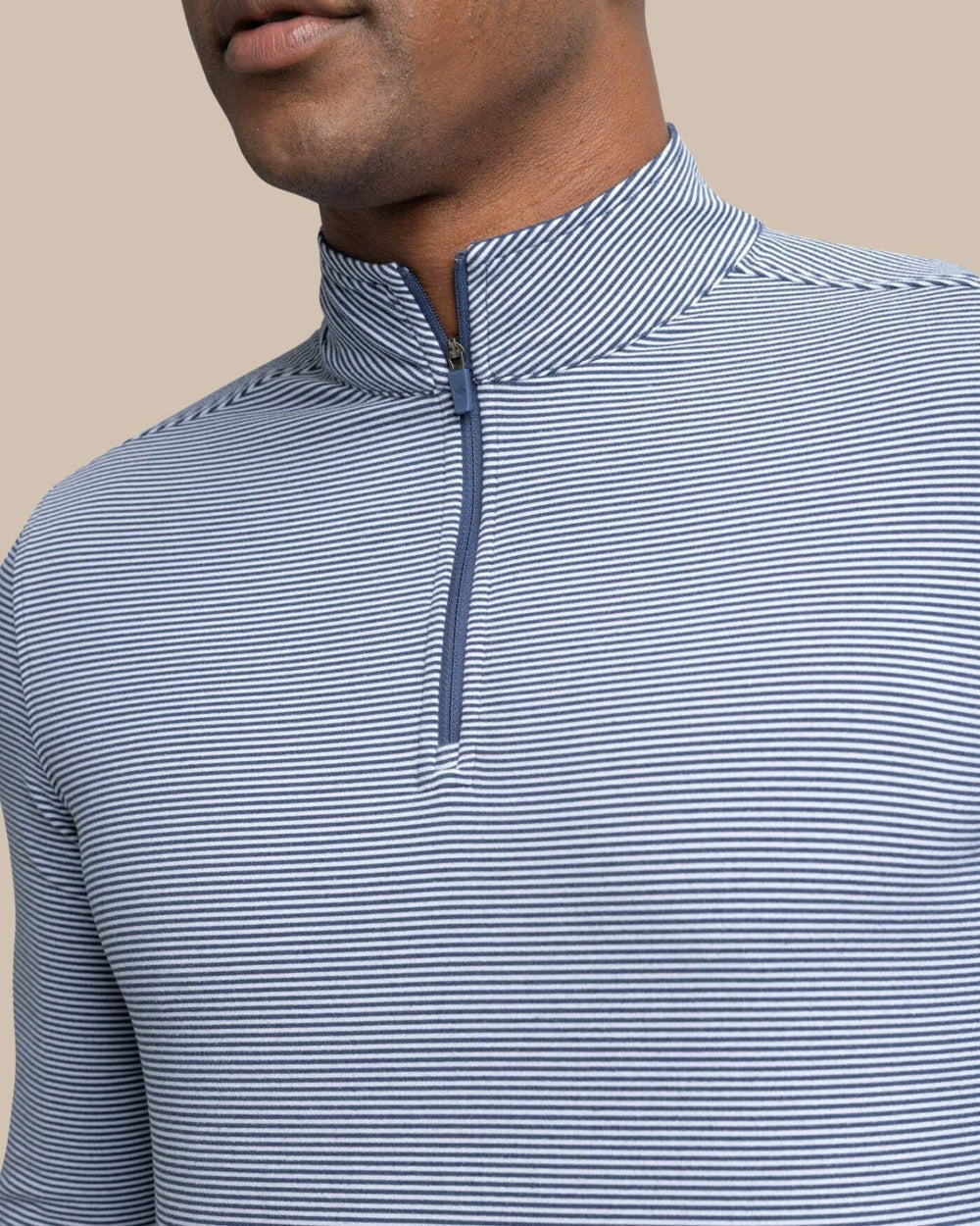 Cruiser Micro-Stripe Heather Quarter Zip Southern Tide Sale