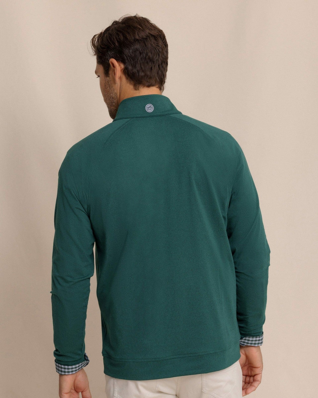 Cruiser Heather Quarter Zip Pullover - Green Southern Tide Outlets