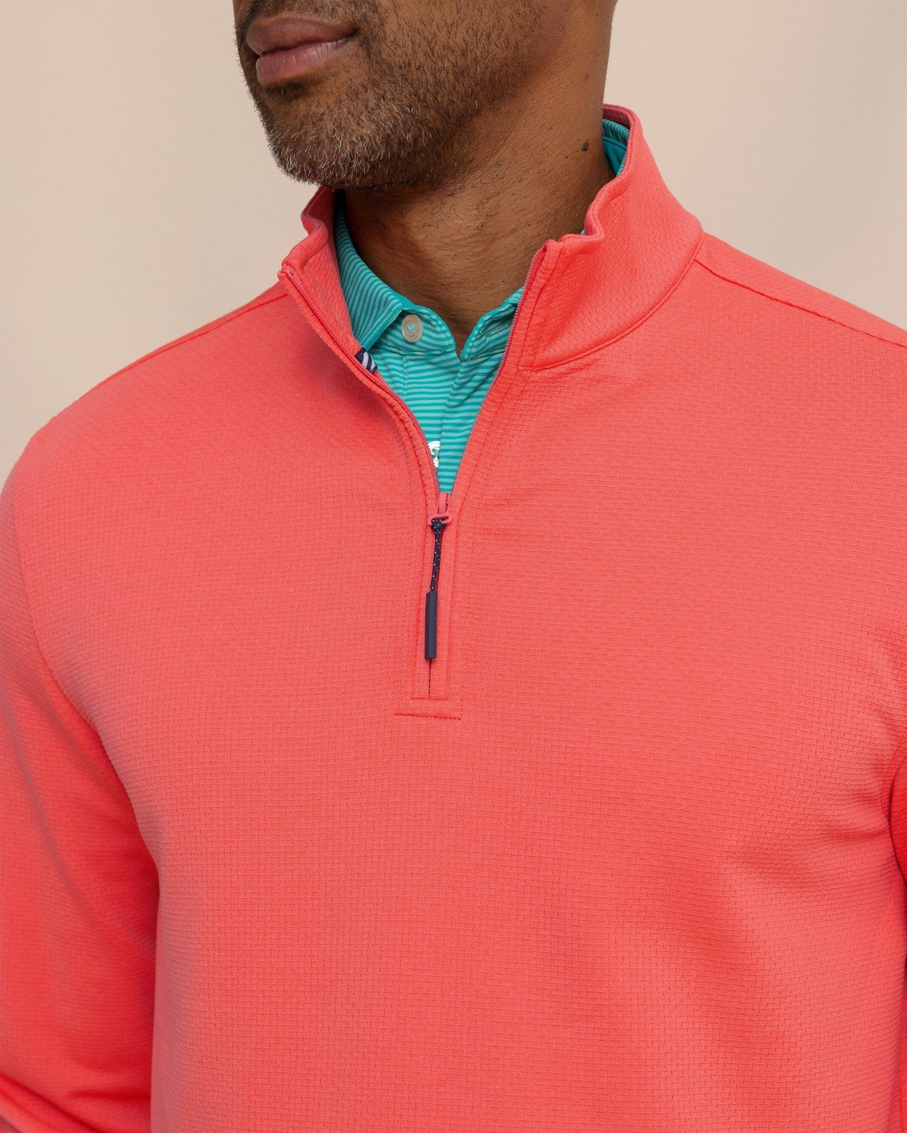 Schooner Quarter Zip - Sunkist Coral Southern Tide Limited Offer