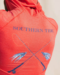 Crossed Lines Coastal Breeze® Performance Hoodie Southern Tide Exclusive Deal