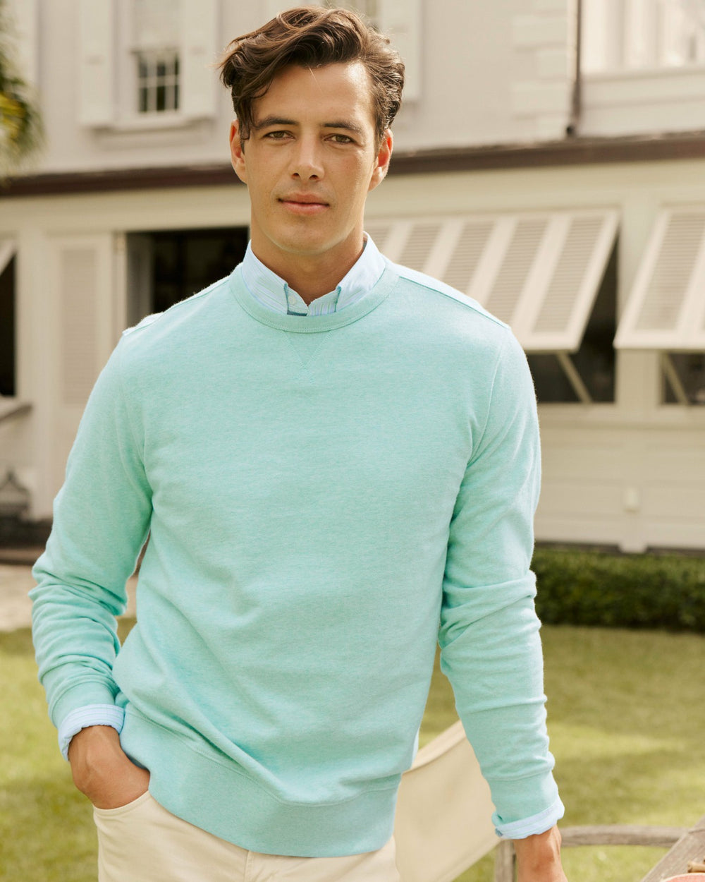 Upper Deck Heather Crew Southern Tide On Sale