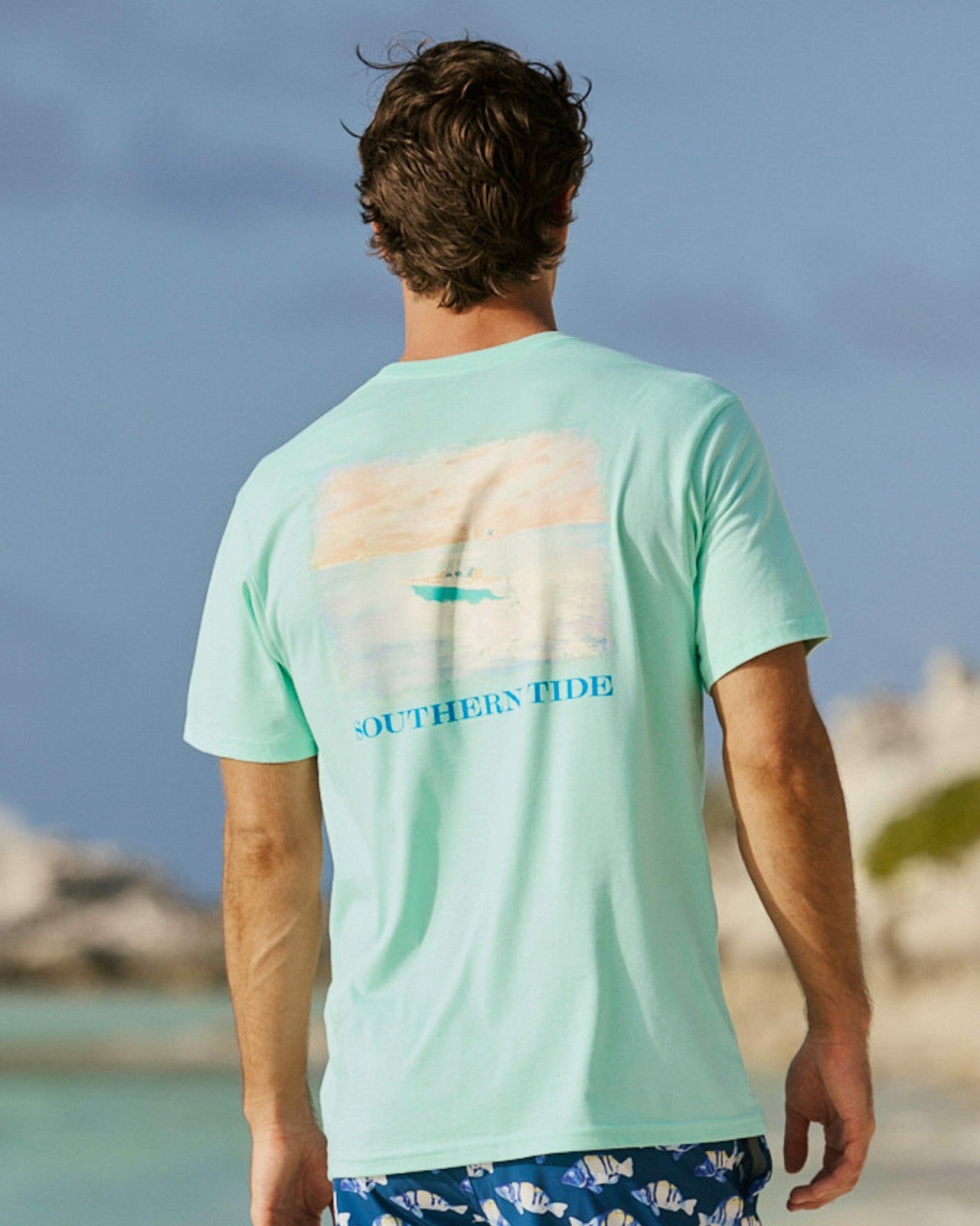 Center Console Short Sleeve T-Shirt Southern Tide Discount