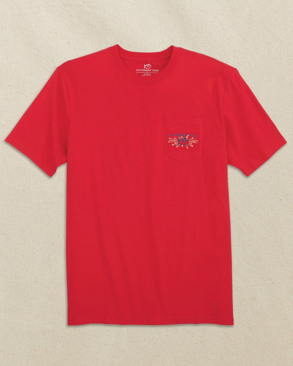 Vintage Firecracker Label Short Sleeve T-Shirt Southern Tide Discounted