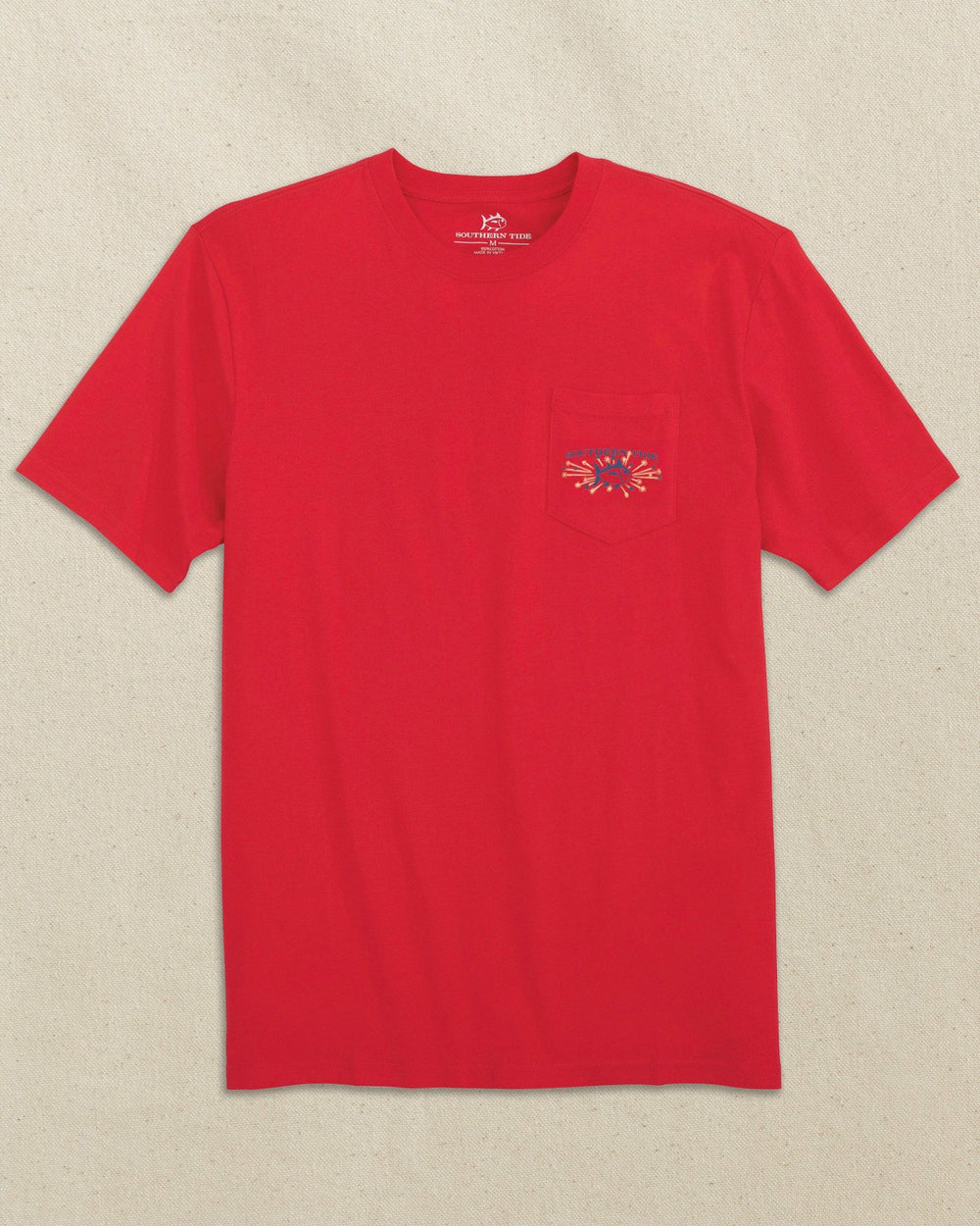 Vintage Firecracker Label Short Sleeve T-Shirt Southern Tide Discounted