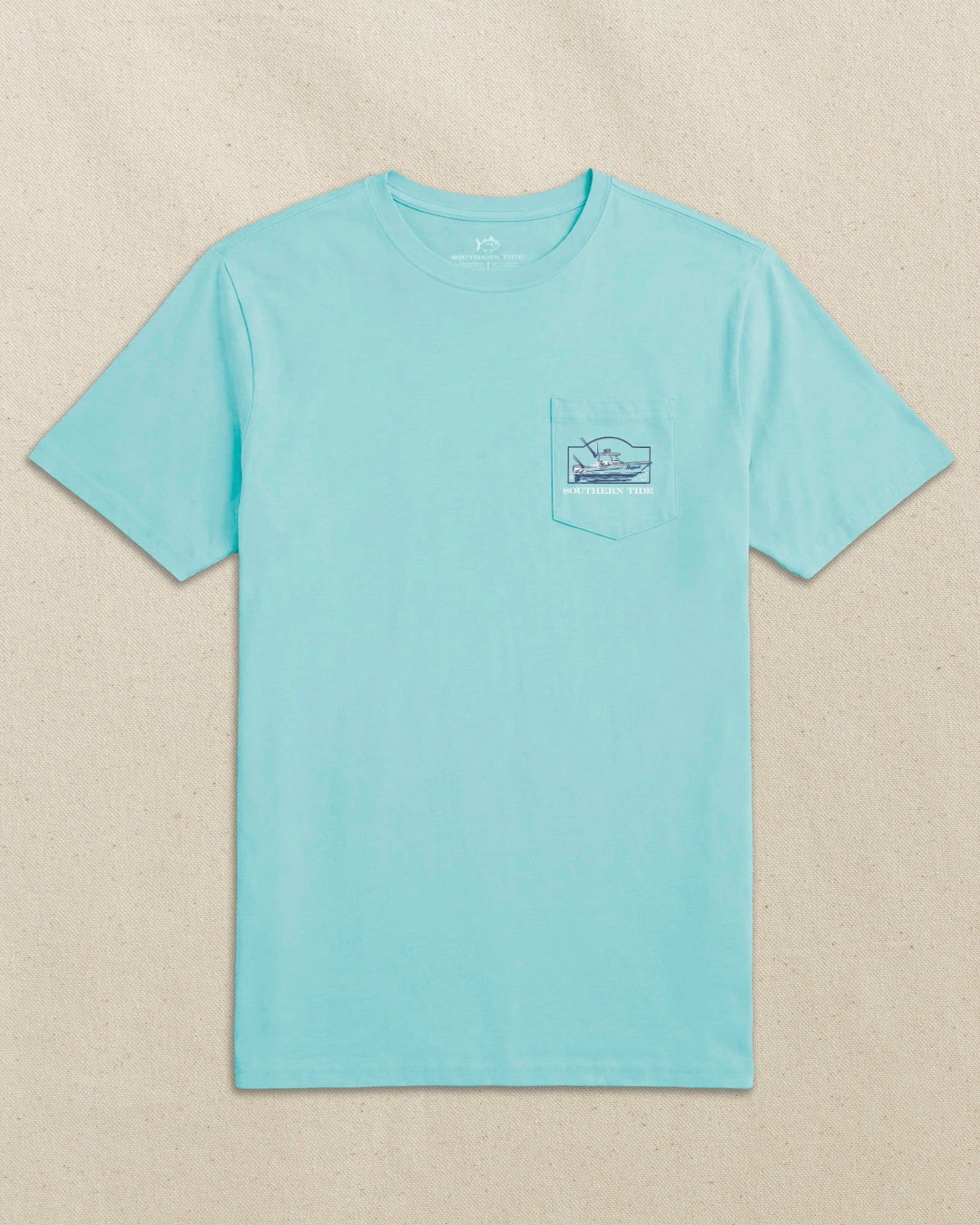 Sunset Skipjack Boat Short Sleeve T-Shirt Southern Tide On Sale