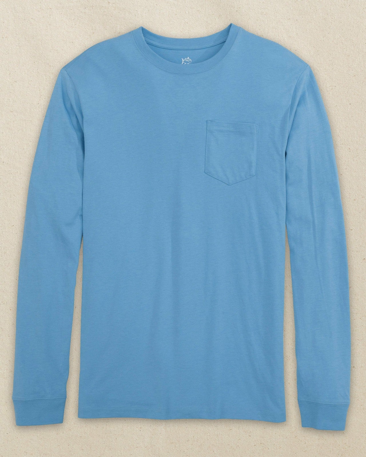 Rush Blue Classic Long Sleeve Pocket T-Shirt Southern Tide Special Offer