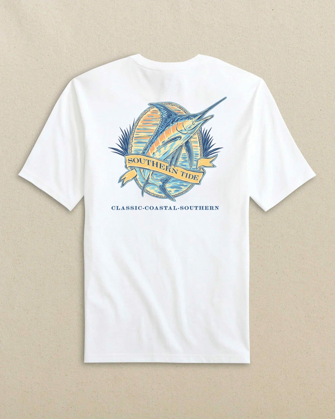 Marlin Badge Short Sleeve T-Shirt Southern Tide Discounted