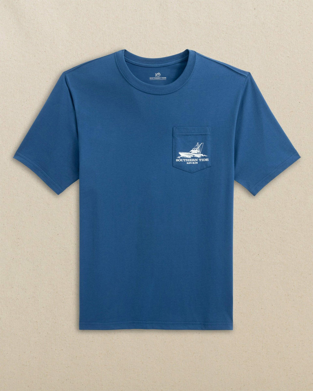 Fishing Boat Coordinates Short Sleeve T-Shirt Southern Tide Limited Offer